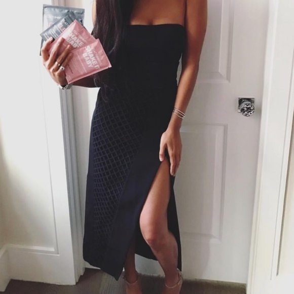 DAVID KOMA Asymmetrical Midi Skirt